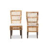 bali & pari Sullivan Modern Bohemian Natural Brown Rattan 2-Piece Dining Chair Set WHI-Sullivan-Rattan-DC
