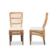 bali & pari Sullivan Modern Bohemian Natural Brown Rattan 2-Piece Dining Chair Set WHI-Sullivan-Rattan-DC