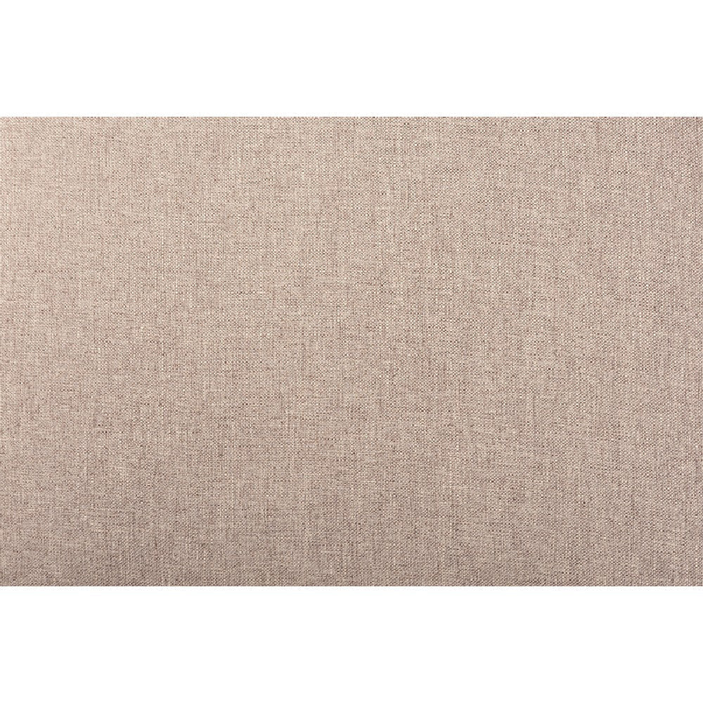 Baxton Studio Suvi Modern and Contemporary Sand Fabric Upholstered and Dark Brown Finished Wood 7-Piece Dining Set