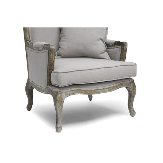 Baxton Studio Constanza Classic Antiqued French Accent Chair