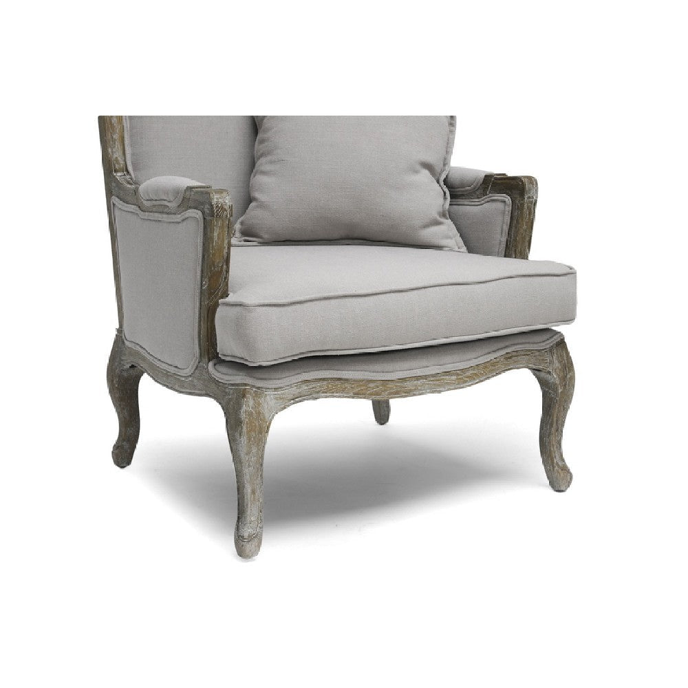 Baxton Studio Constanza Classic Antiqued French Accent Chair