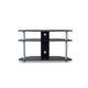 Baxton Studio Orbit Black and Silver TV Stand WHI-TR-123