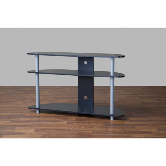 Baxton Studio Orbit Black and Silver TV Stand