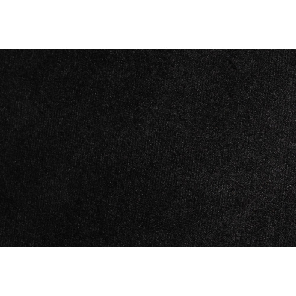 Baxton Studio Ambra Glam and Luxe Black Velvet Upholstered and Button Tufted Sofa with Gold-Tone Frame