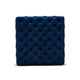 Baxton Studio Verene Glam and Luxe Royal Blue Velvet Fabric Upholstered Gold Finished Square Cocktail Ottoman