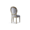 Baxton Studio Clairette Wood Traditional French Accent Chair-Round WHI-TSF-9315-Beige-CC