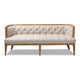 Baxton Studio Agnes French Provincial Beige Linen Fabric Upholstered and White-Washed Oak Wood Sofa WHI-TSF99113-Beige-Natural-Oak-SF
