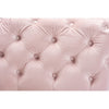 Baxton Studio Avara Glam and Luxe Light Pink Velvet Fabric Upholstered Gold Finished Button Tufted Bench Ottoman