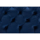Baxton Studio Avara Glam and Luxe Royal Blue Velvet Fabric Upholstered Gold Finished Button Tufted Ottoman