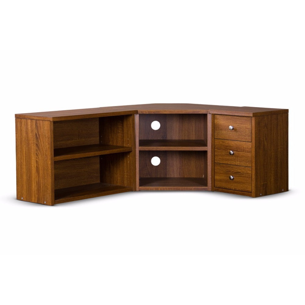 Baxton Studio Commodore TV Stand WHI-TV-032-Oak