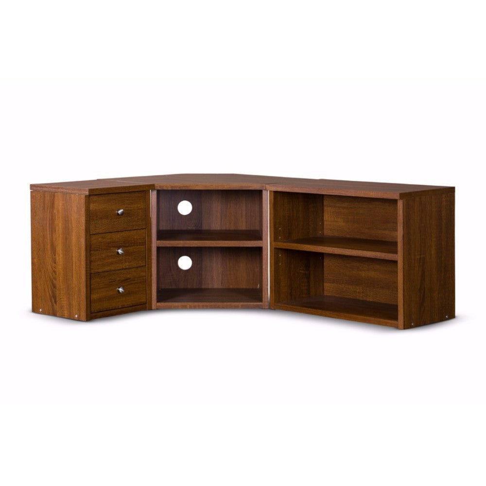 Baxton Studio Commodore TV Stand WHI-TV-032-Oak