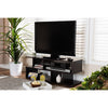 Baxton Studio Arne Modern and Contemporary Dark Brown Finished Wood TV Stand