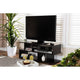 Baxton Studio Arne Modern and Contemporary Dark Brown Finished Wood TV Stand