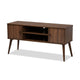 Baxton Studio Alard Mid-Century Modern Walnut Brown Finished 2-Door Wood TV Stand WHI-TV8002-Columbia-Walnut-TV