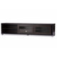 Baxton Studio Beasley 70-Inch Dark Brown TV Cabinet with 2 Sliding Doors and Drawer