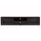Baxton Studio Beasley 70-Inch Dark Brown TV Cabinet with 2 Sliding Doors and Drawer WHI-TV834180-Wenge