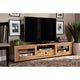 Baxton Studio Beasley Modern and Contemporary Oak Brown Finished Wood 1-Drawer TV Stand