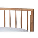 Baxton Studio Toru Mid-Century Modern Ash Walnut Finished Wood Queen Size Platform Bed WHI-Toru-Ash-Walnut-Queen