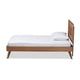 Baxton Studio Toru Mid-Century Modern Ash Walnut Finished Wood Twin Size Platform Bed