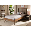 Baxton Studio Toru Mid-Century Modern Ash Walnut Finished Wood Twin Size Platform Bed