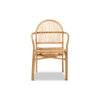 bali & pari Tugera Modern Bohemian Natural Brown Rattan Dining Chair WHI-Tugera-Rattan-DC