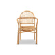 bali & pari Tugera Modern Bohemian Natural Brown Rattan Dining Chair WHI-Tugera-Rattan-DC