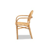 bali & pari Tugera Modern Bohemian Natural Brown Rattan Dining Chair WHI-Tugera-Rattan-DC