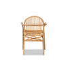 bali & pari Tugera Modern Bohemian Natural Brown Rattan Dining Chair WHI-Tugera-Rattan-DC