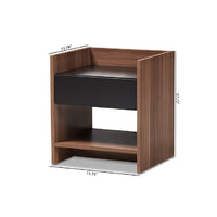 Black, "Walnut" Brown