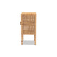 bali & pari Vivan Modern Bohemian Natural Brown Rattan 1-Door Nightstand WHI-Vivan-Mahogany-NS