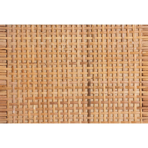 bali & pari Vivan Modern Bohemian Natural Brown Rattan 1-Door Nightstand