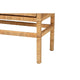 bali & pari Vivan Modern Bohemian Natural Brown Rattan and Mahogany Wood 3-Shelf Storage Cabinet