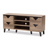 Baxton Studio Beacon Modern and Contemporary Light Brown Wood 55-Inch TV Stand WHI-W-1516