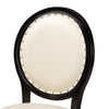 Baxton Studio Louis Traditional French Inspired Beige Faux Leather Upholstered and Black Finished Wood 2-Piece Dining Chair Set
