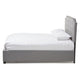 Baxton Studio Aubrianne Modern and Contemporary Grey Fabric Upholstered Queen Storage Bed WHI-WA8024-Gray-Queen