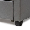 Baxton Studio Aubrianne Modern and Contemporary Grey Fabric Upholstered Queen Storage Bed WHI-WA8024-Gray-Queen
