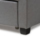Baxton Studio Aubrianne Modern and Contemporary Grey Fabric Upholstered Queen Storage Bed WHI-WA8024-Gray-Queen