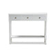 Baxton Studio Calvin Classic and Traditional French Farmhouse White Finished Wood 3-Drawer Entryway Console Table