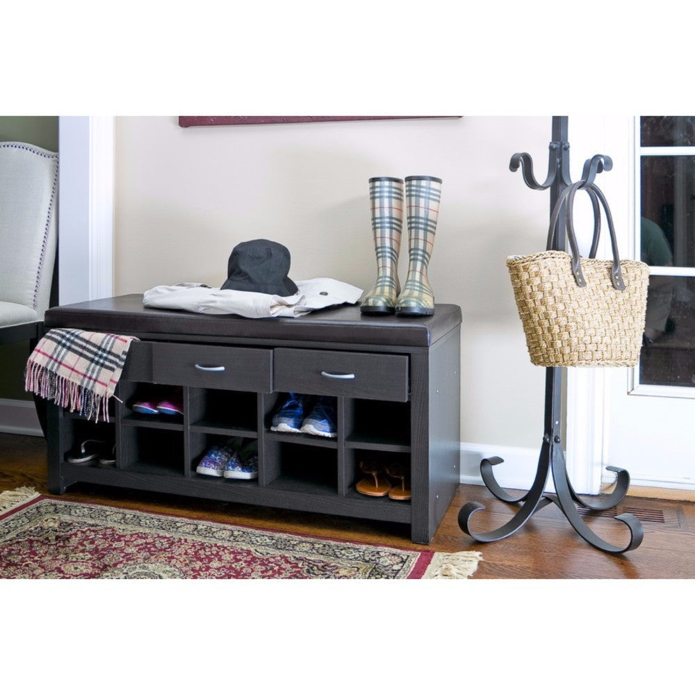 Baxton Studio Espresso Entryway Bench WHI-WI5374