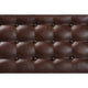 Baxton Studio Walsh Mid-Century Modern Dark Brown Leather-Effect Polyester Fabric Upholstered and Walnut Brown Finished Wood Dining Bench