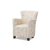 Baxton Studio Benson French Script Patterned Fabric Club Chair and Ottoman Set WHI-WS-0710-Beige-L277
