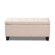 Baxton Studio Fera Modern and Contemporary Beige Fabric Upholstered Storage Ottoman