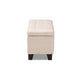 Baxton Studio Fera Modern and Contemporary Beige Fabric Upholstered Storage Ottoman
