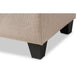 Baxton Studio Michaela Modern and Contemporary Beige Fabric Upholstered Storage Ottoman