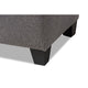 Baxton Studio Michaela Modern and Contemporary Grey Fabric Upholstered Storage Ottoman