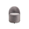 Baxton Studio Bethel Glam and Luxe Grey Velvet Fabric Upholstered Rolling Accent Chair
