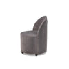 Baxton Studio Bethel Glam and Luxe Grey Velvet Fabric Upholstered Rolling Accent Chair