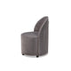 Baxton Studio Bethel Glam and Luxe Grey Velvet Fabric Upholstered Rolling Accent Chair