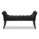 Baxton Studio Chandelle Luxe and Contemporary Black Velvet Upholstered Bench WHI-WS-5809-Black-Bench