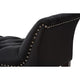 Baxton Studio Chandelle Luxe and Contemporary Black Velvet Upholstered Bench WHI-WS-5809-Black-Bench